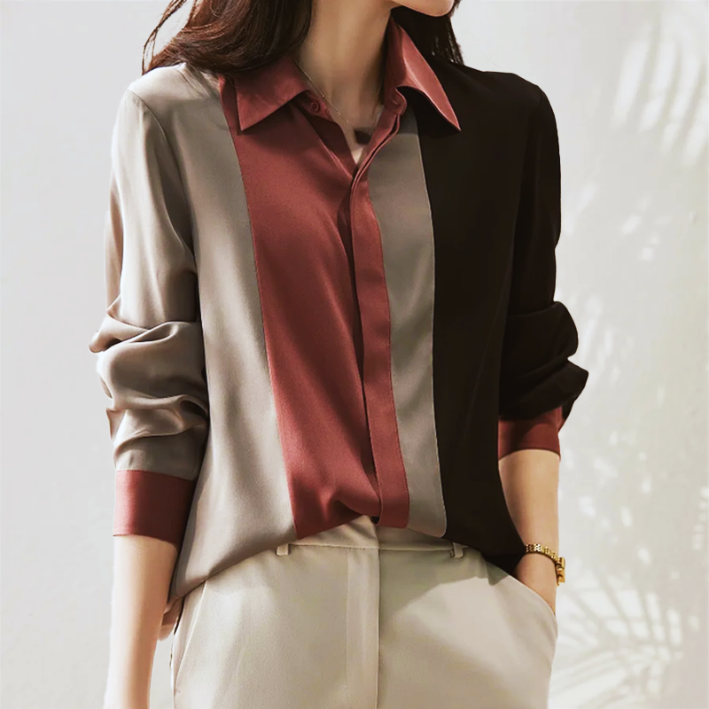 Damesblouse Korte Mouw met Moderne Stijl Lizzy
