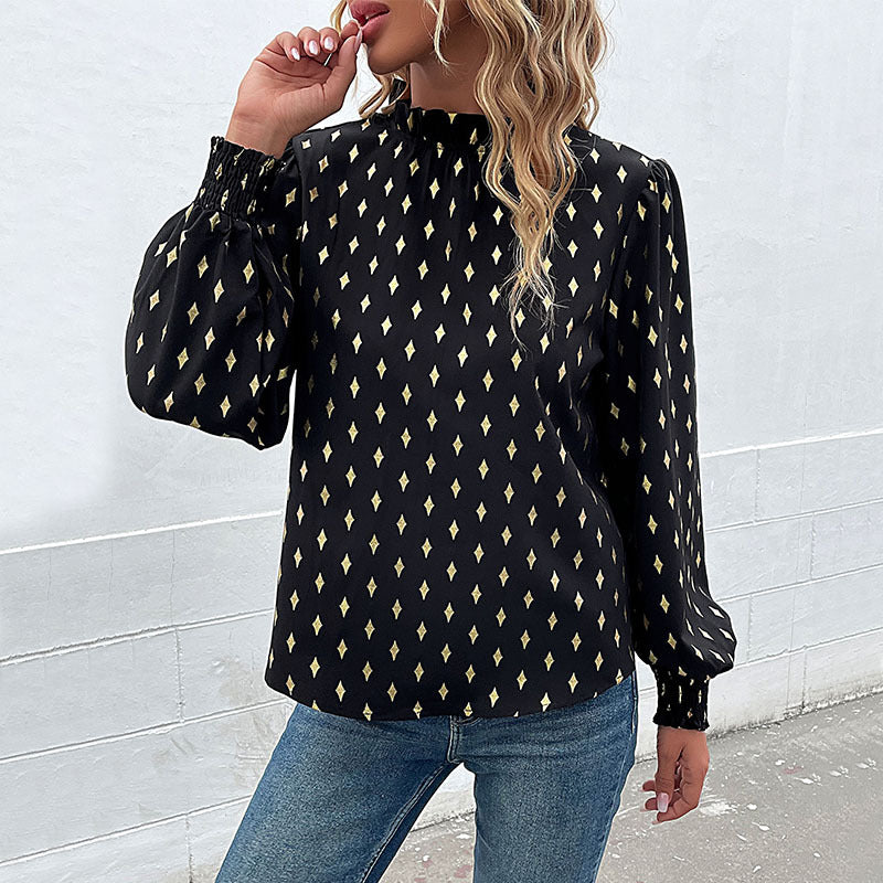 Damesblouse met Elegante Kraag en Lange Mouwen Lizzy