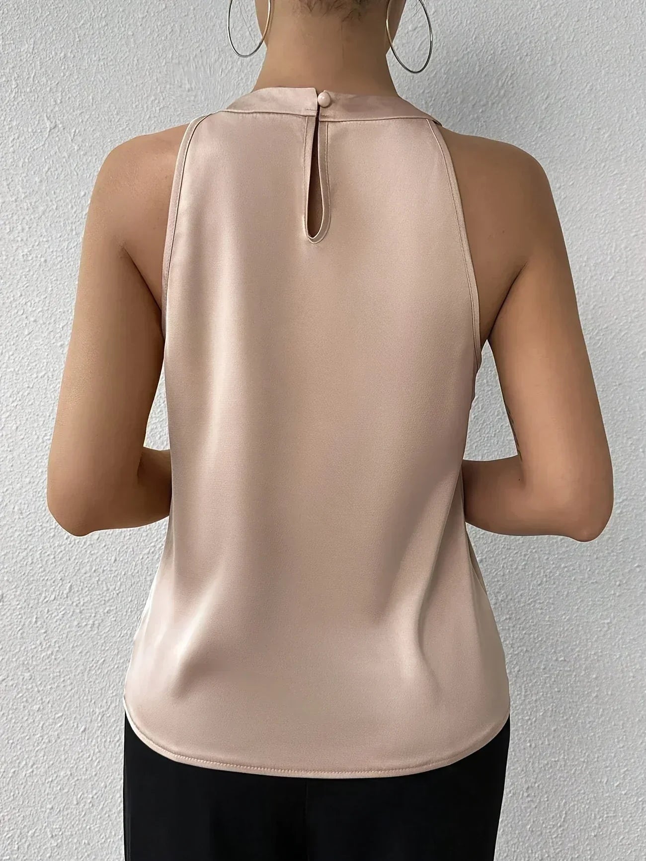 Damesblouse met Open Schouder en Plooien Lizzy