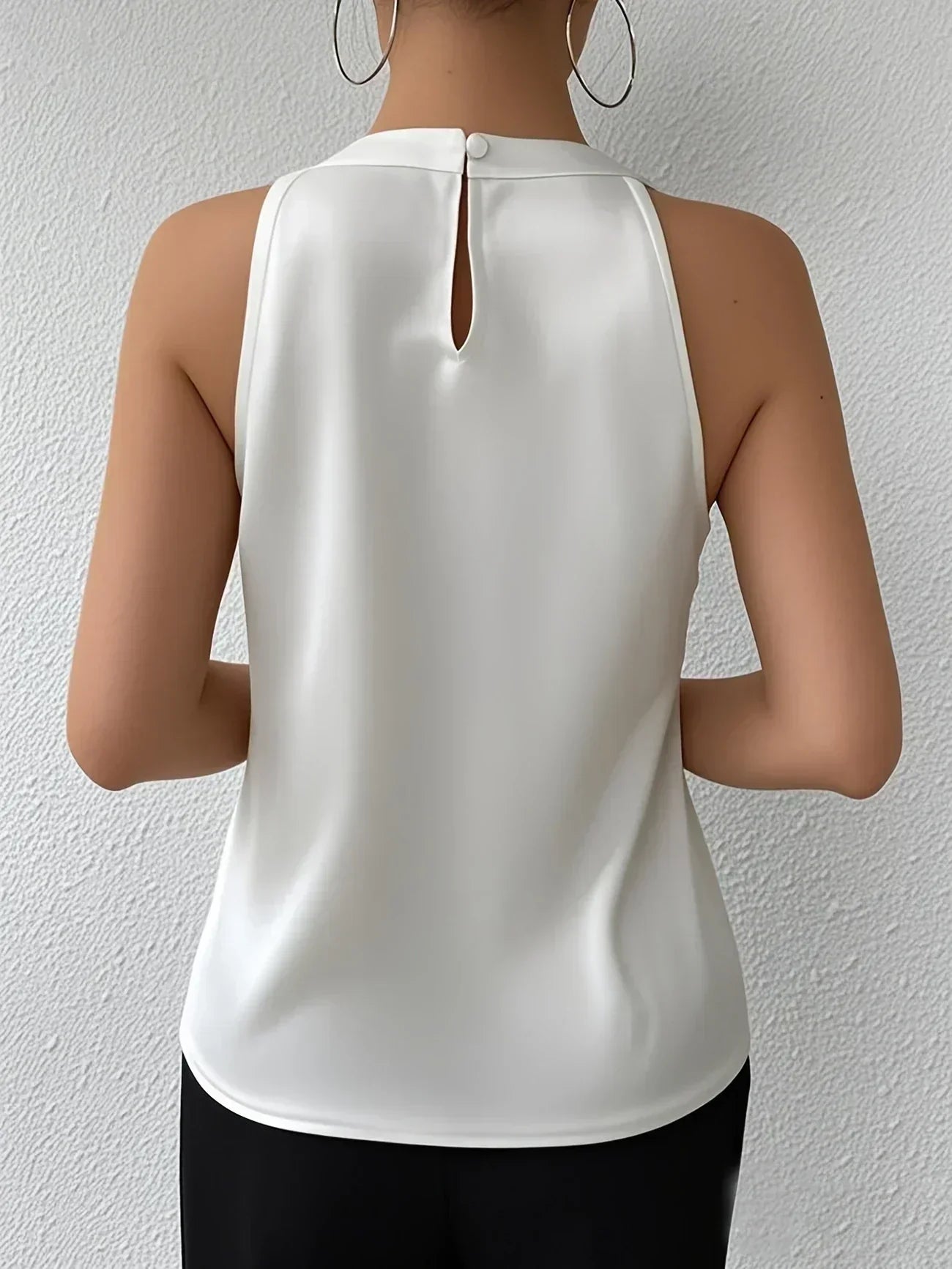 Damesblouse met Open Schouder en Plooien Lizzy