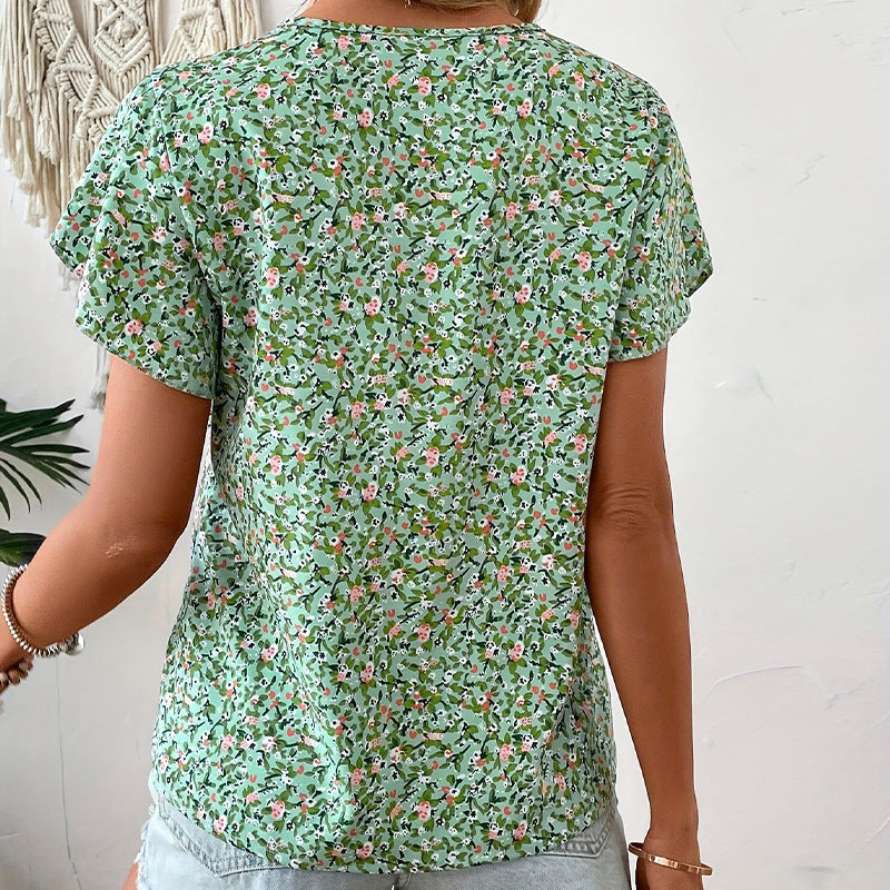 Damesblouse met V-hals en Ruches Lizzy