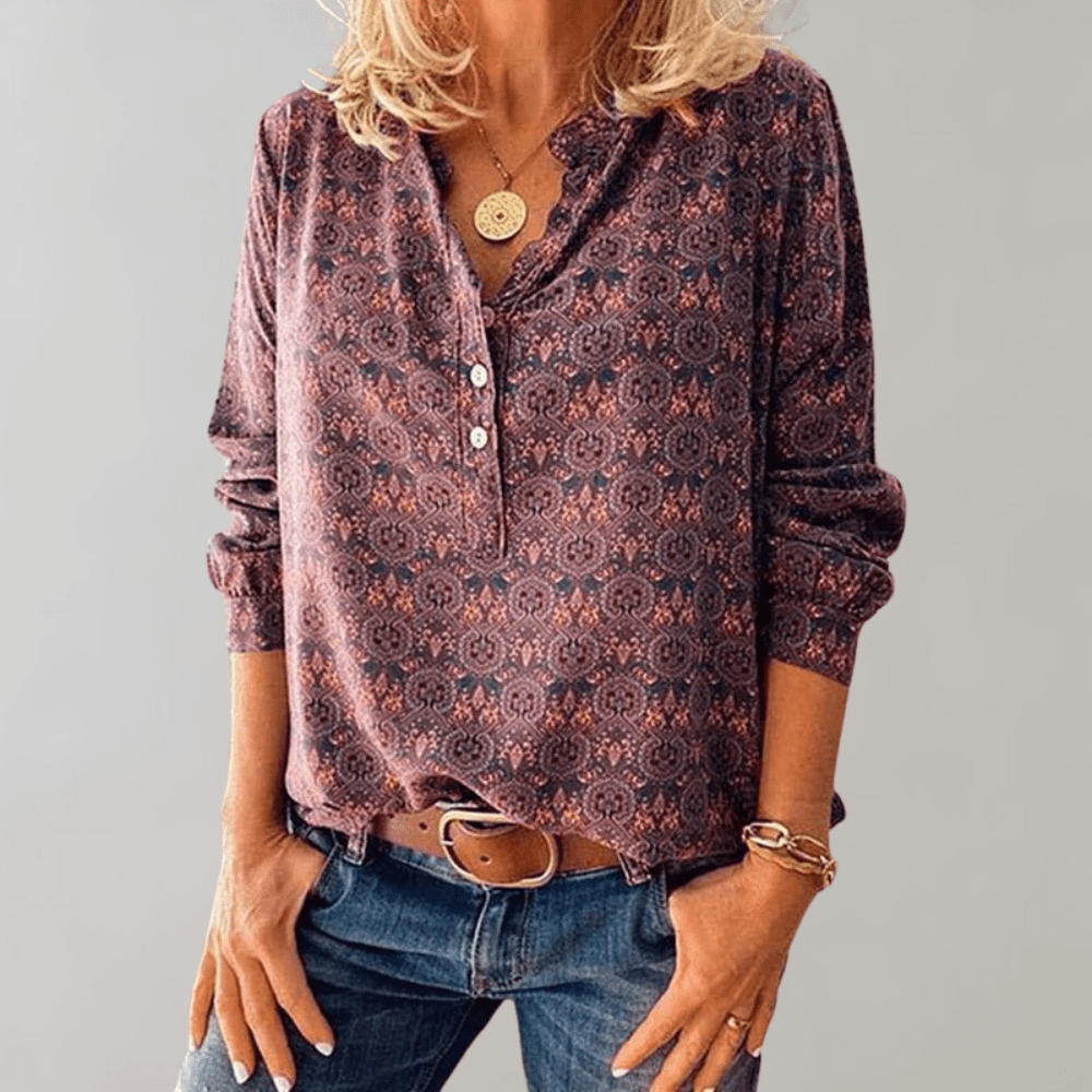 Damesblouse met Vintage Stijl Lizzy