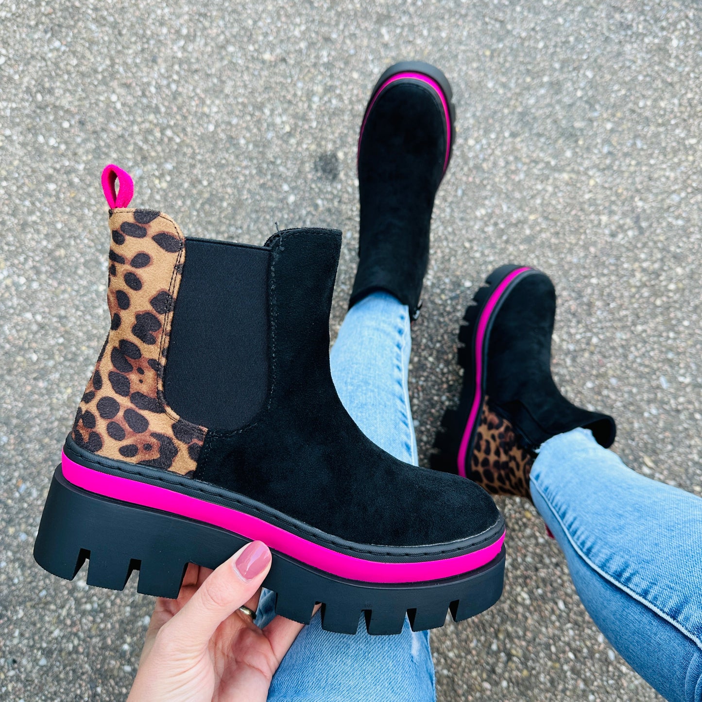 Damesenkellaarzen met Print en Zooldetail Lizzy