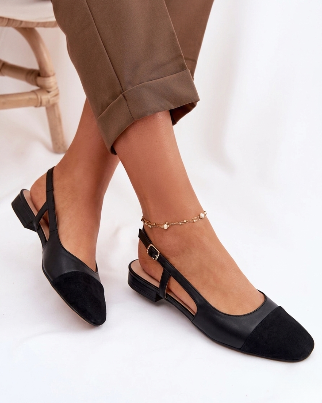 Damesespadrille met Slingback en Gesloten Neus Lizzy
