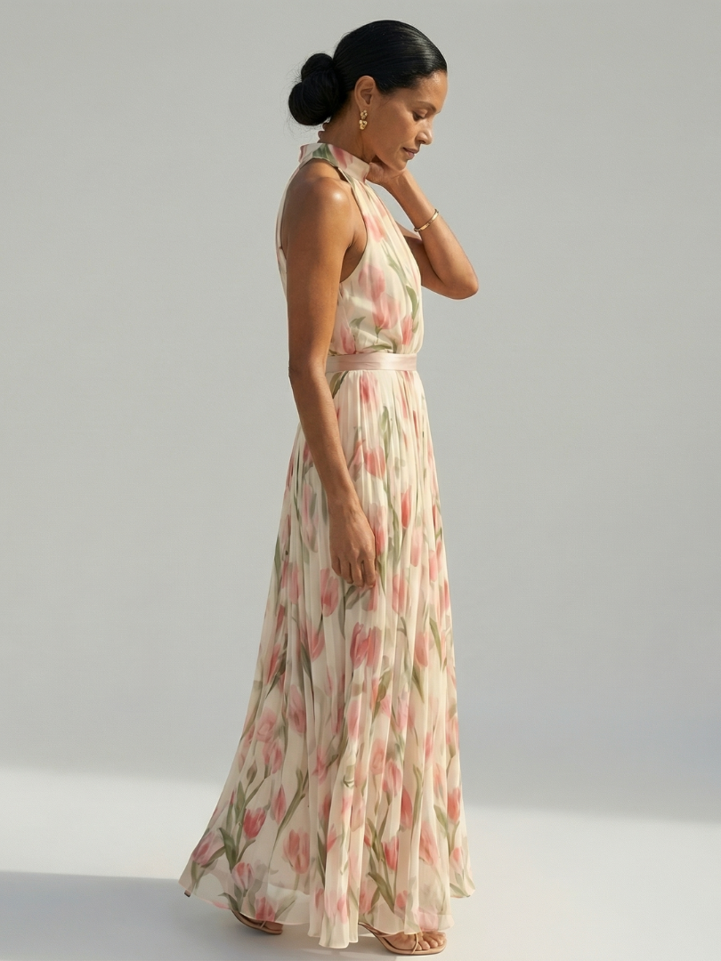 Damesjurk Midi met Bloemmotieven Lizzy
