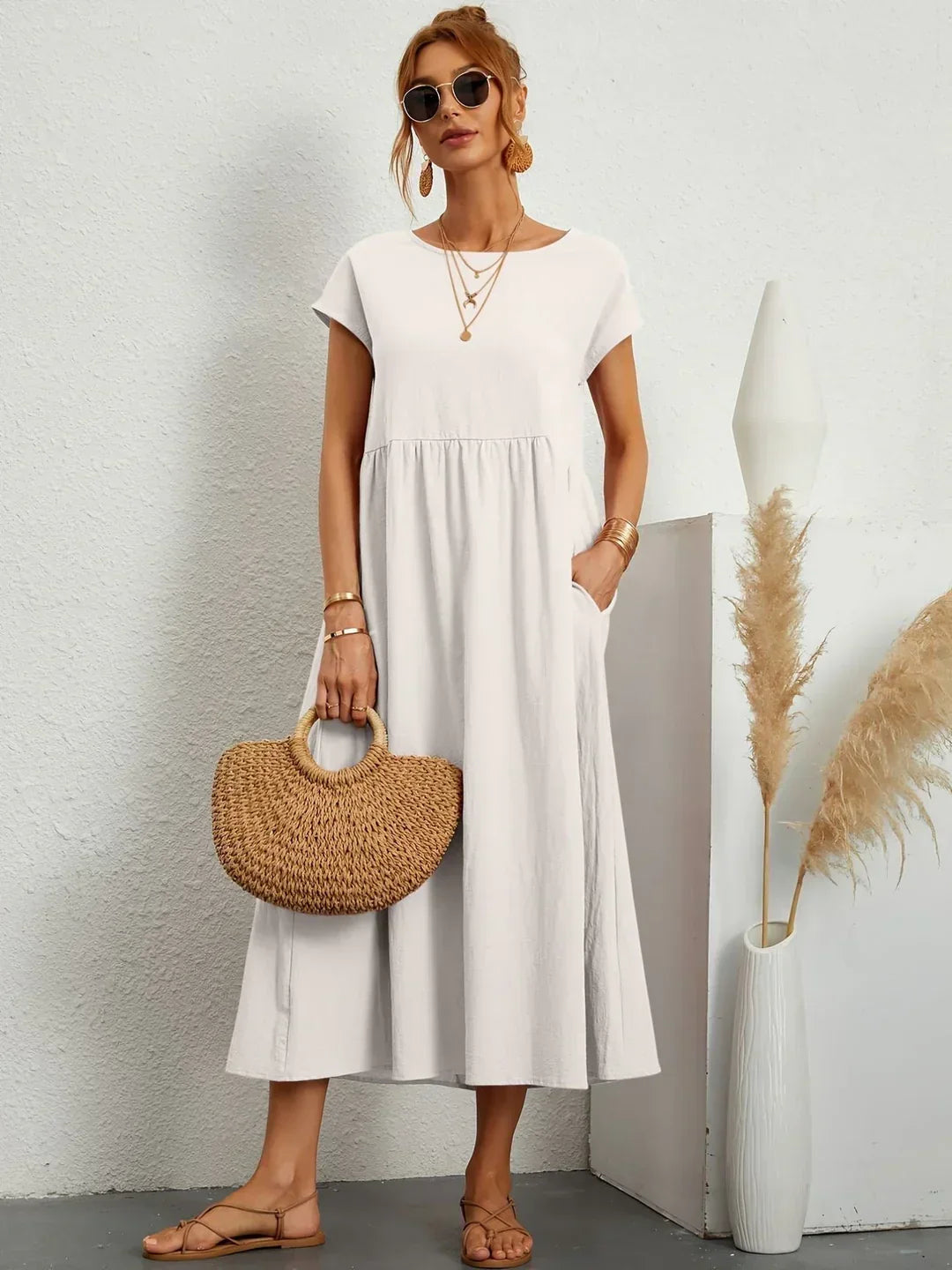 Damesjurk Midi met Tijdloze Elegantie Lizzy