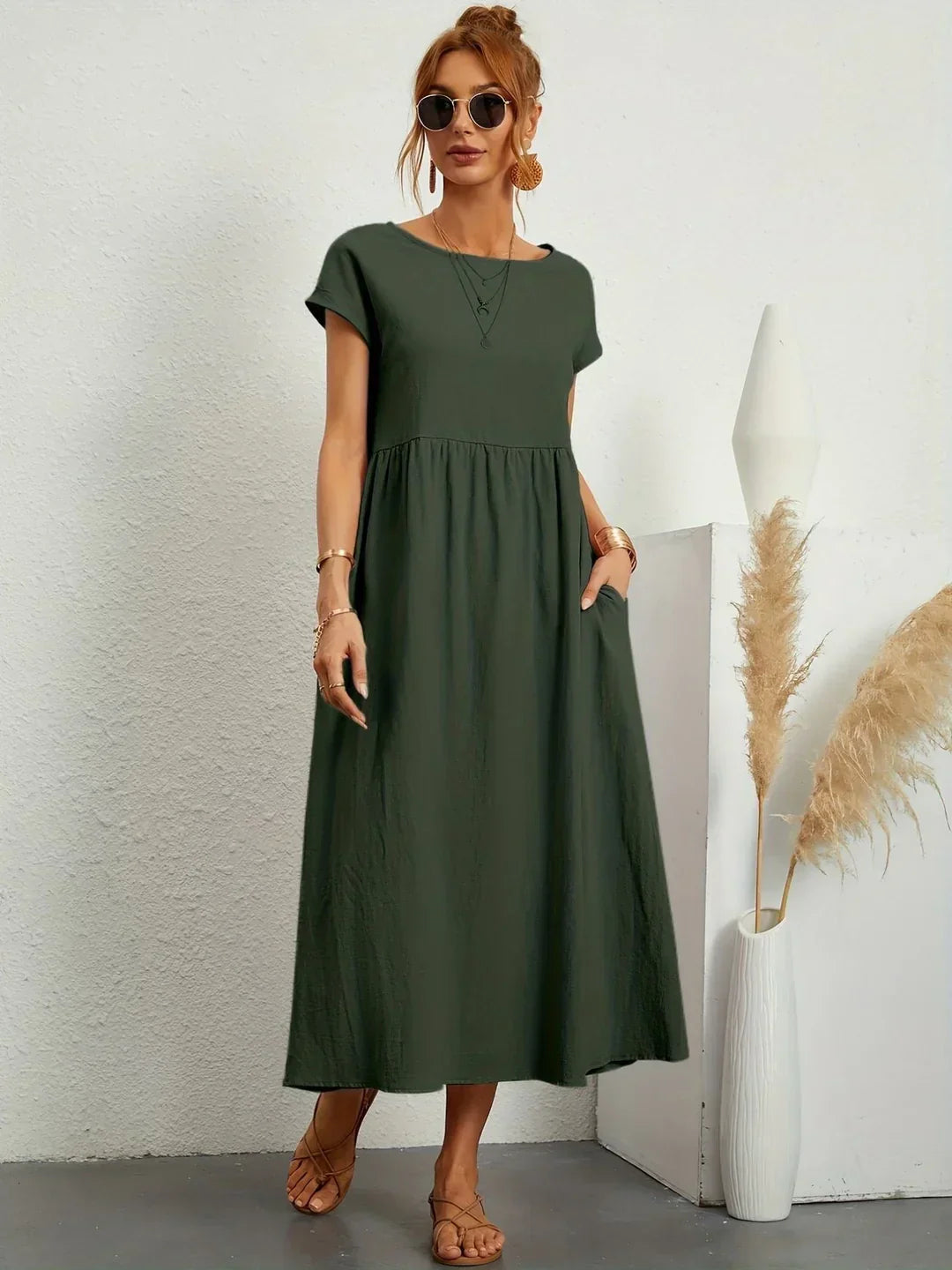 Damesjurk Midi met Tijdloze Elegantie Lizzy