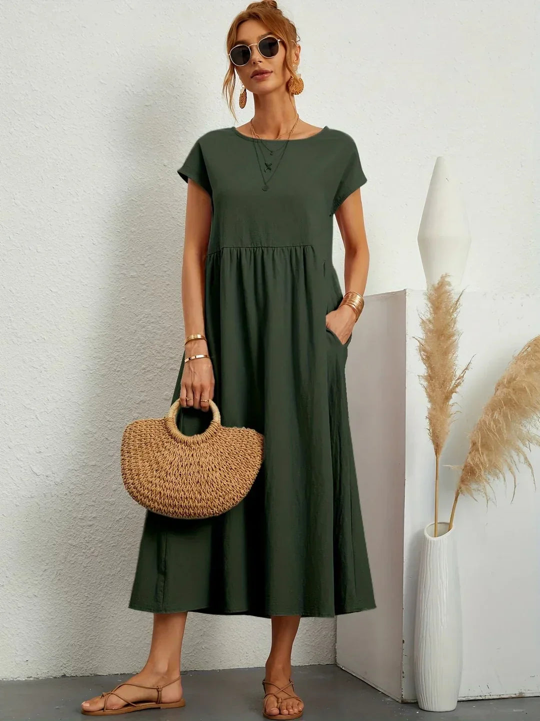 Damesjurk Midi met Tijdloze Elegantie Lizzy