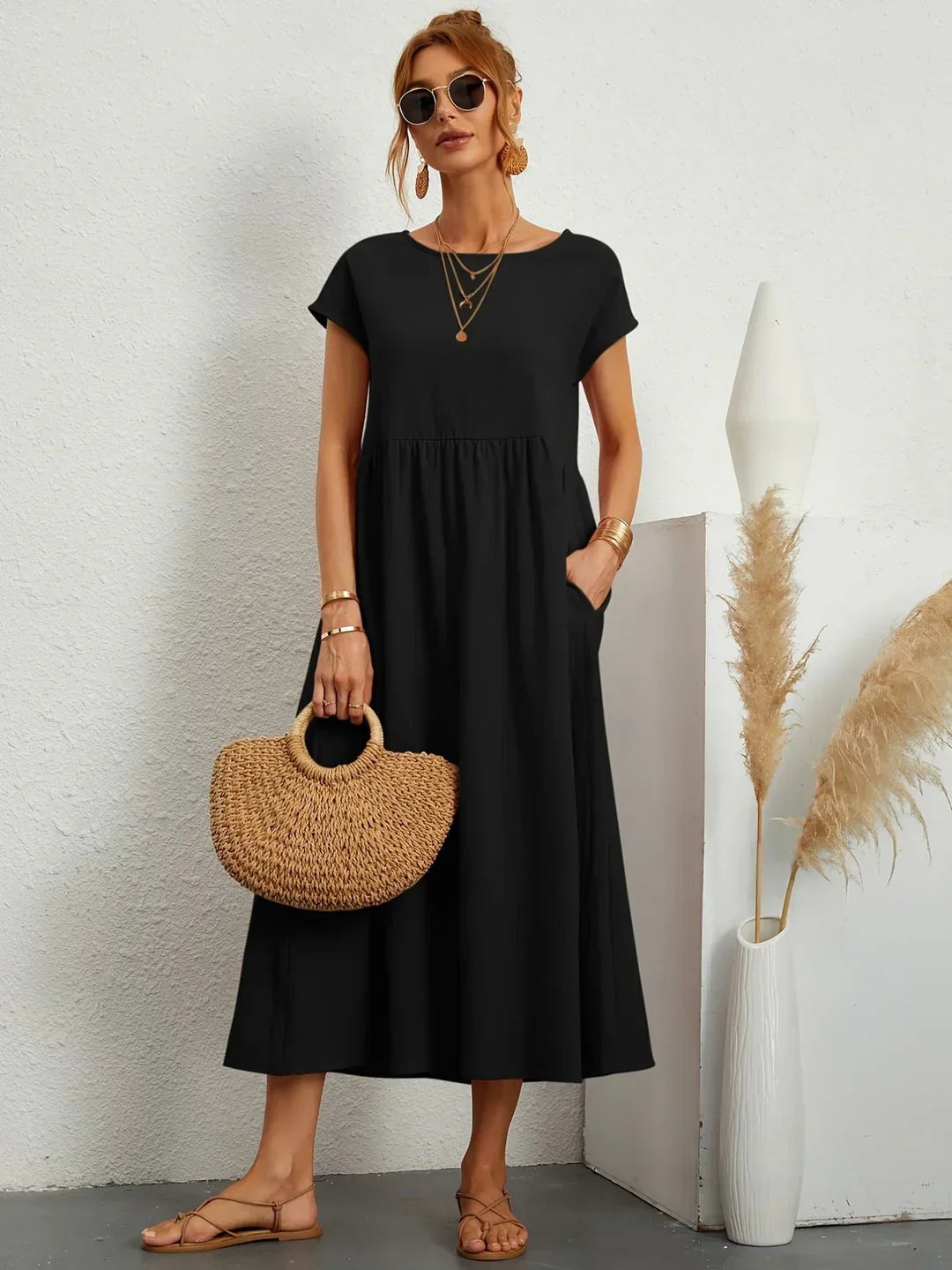 Damesjurk Midi met Tijdloze Elegantie Lizzy