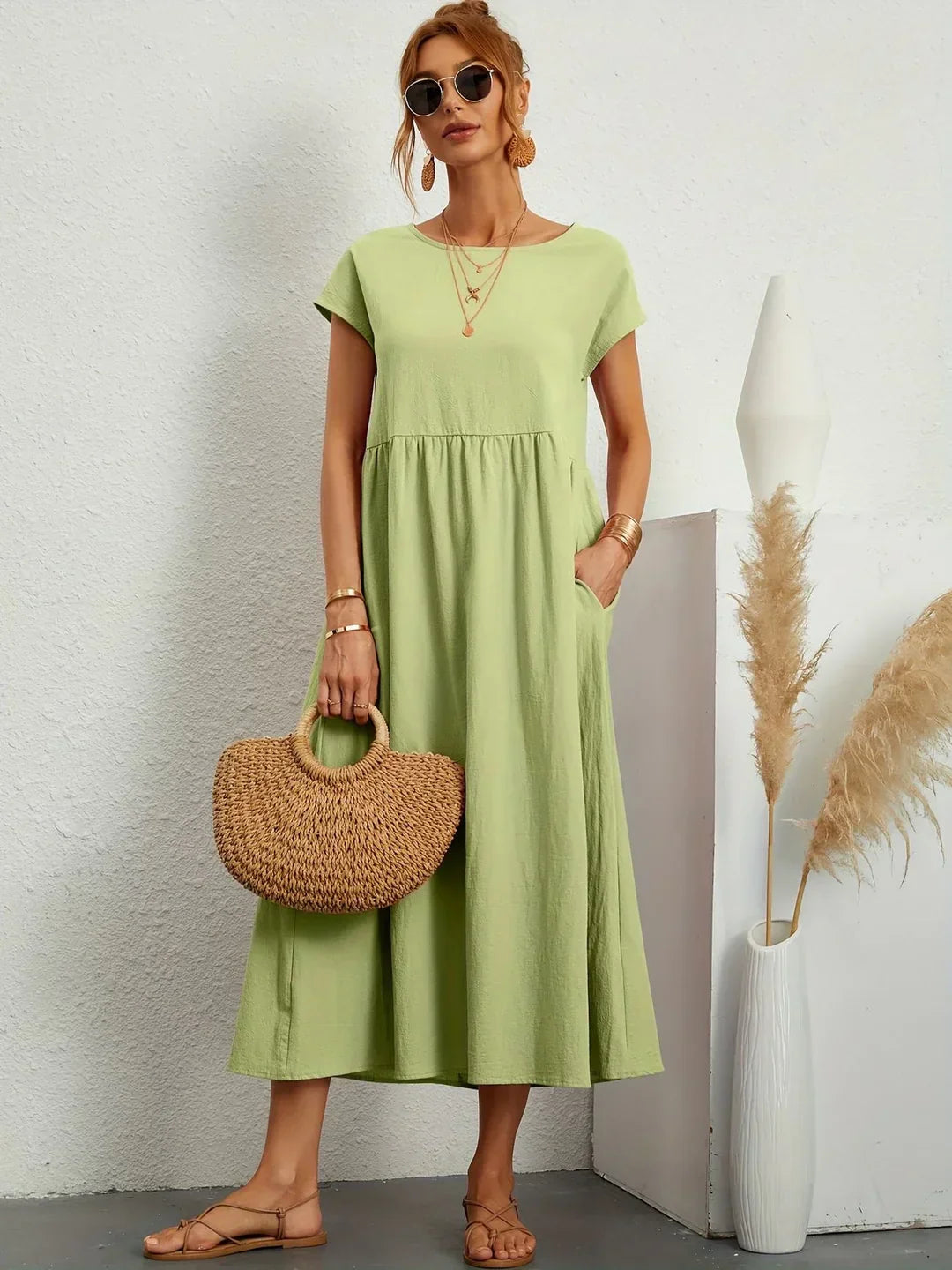 Damesjurk Midi met Tijdloze Elegantie Lizzy