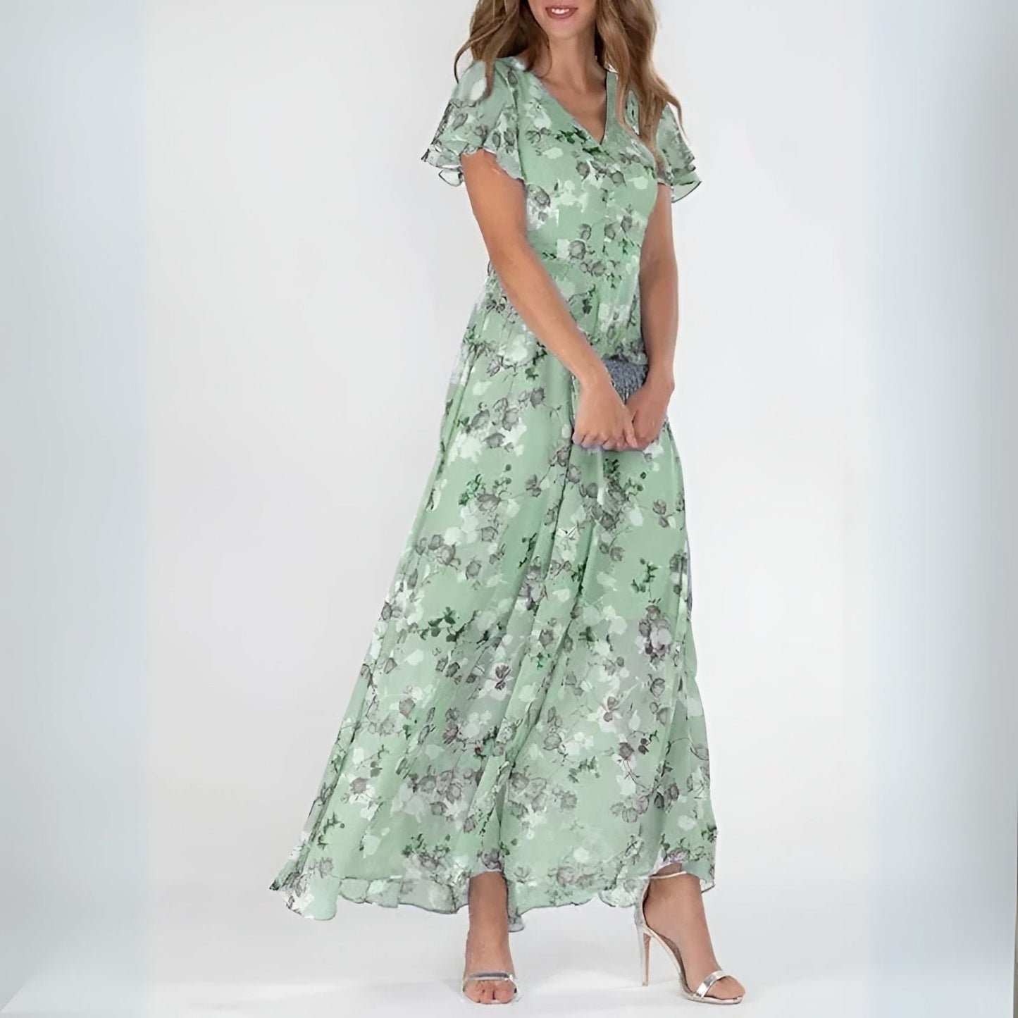 Damesjurk Zomer met Elegant Silhouet en Vloeiende Vorm Lizzy