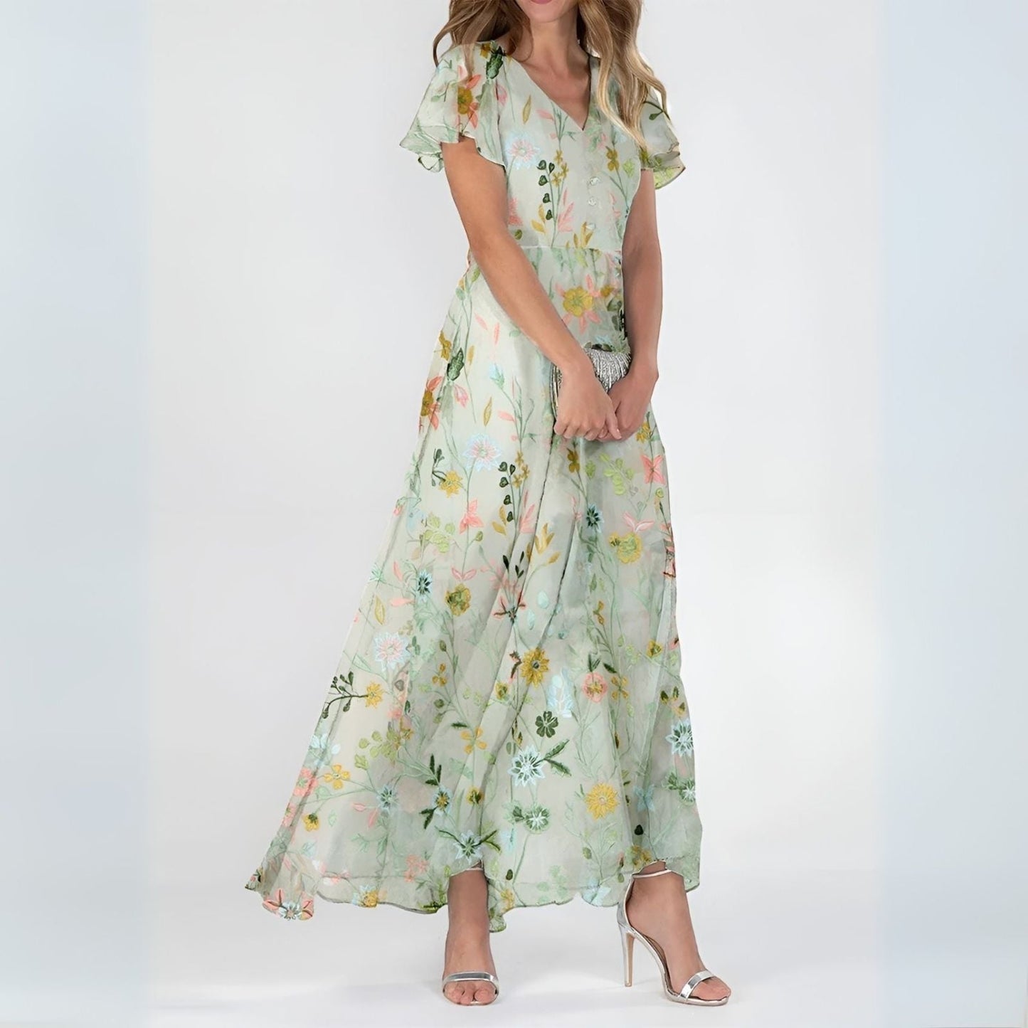 Damesjurk Zomer met Elegant Silhouet en Vloeiende Vorm Lizzy