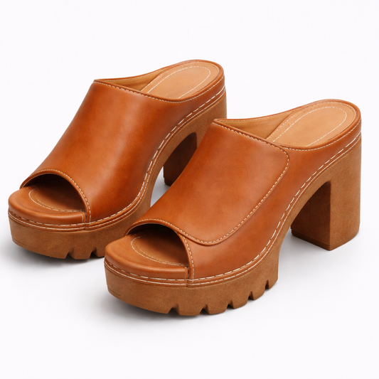 Damesloafers met Blokhak en Ondersteunende Platformzool Lizzy