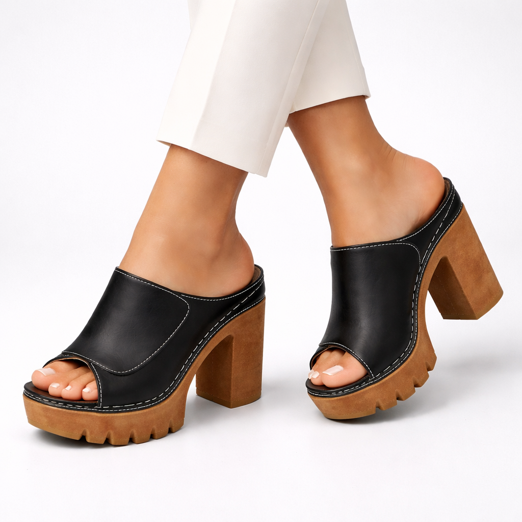 Damesloafers met Blokhak en Ondersteunende Platformzool Lizzy