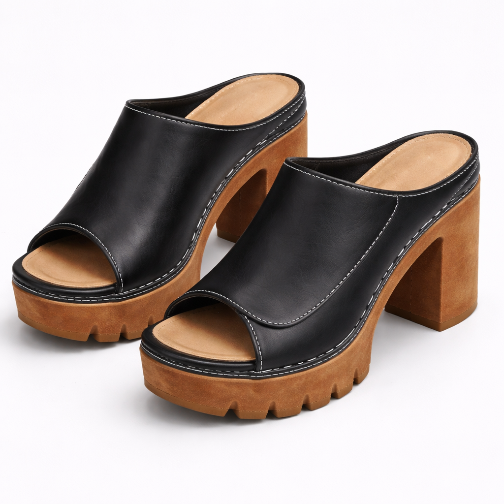 Damesloafers met Blokhak en Ondersteunende Platformzool Lizzy