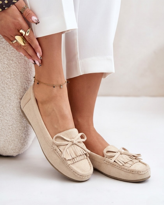 Damesloafers met Franjes en Strikdetail Lizzy