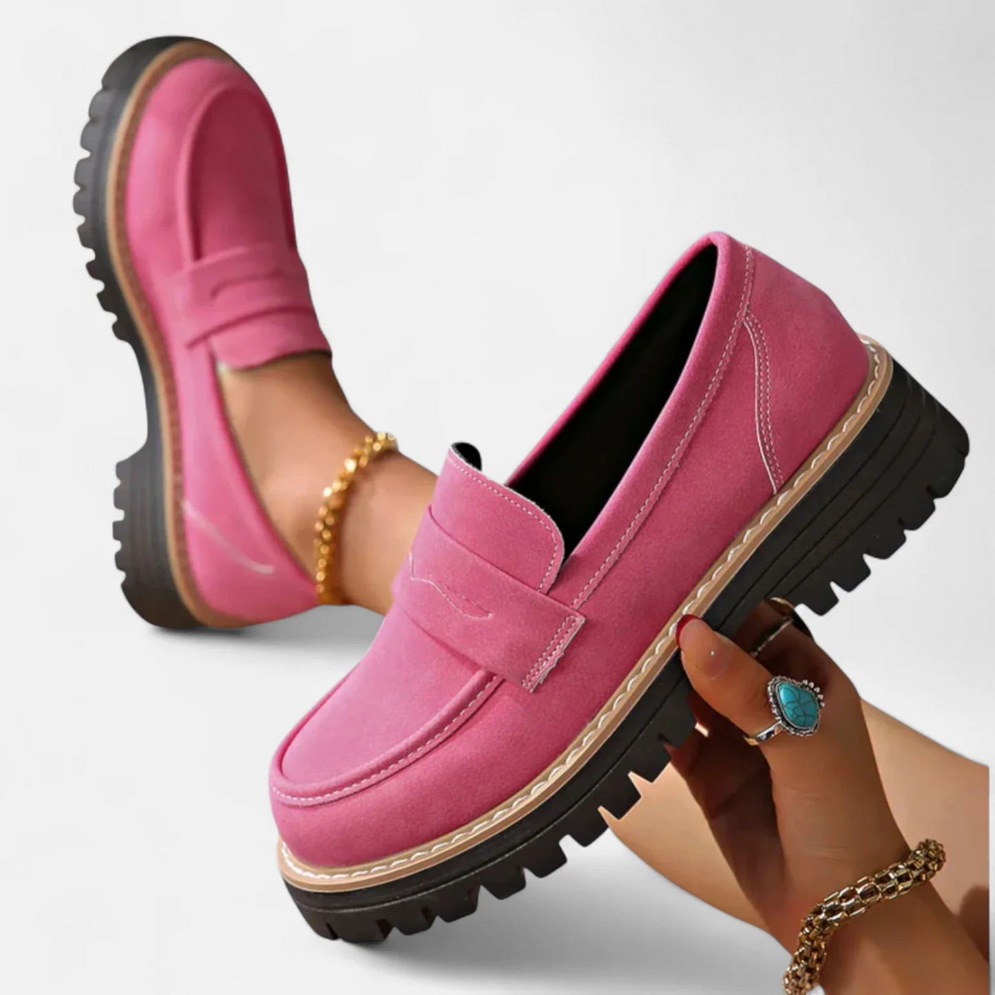Damesloafers met Gewatteerde Zool en Zacht Imitatieleer Lizzy