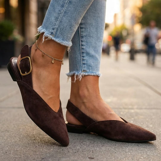 Damesloafers met Puntige Neus en Verstelbare Riem Lizzy