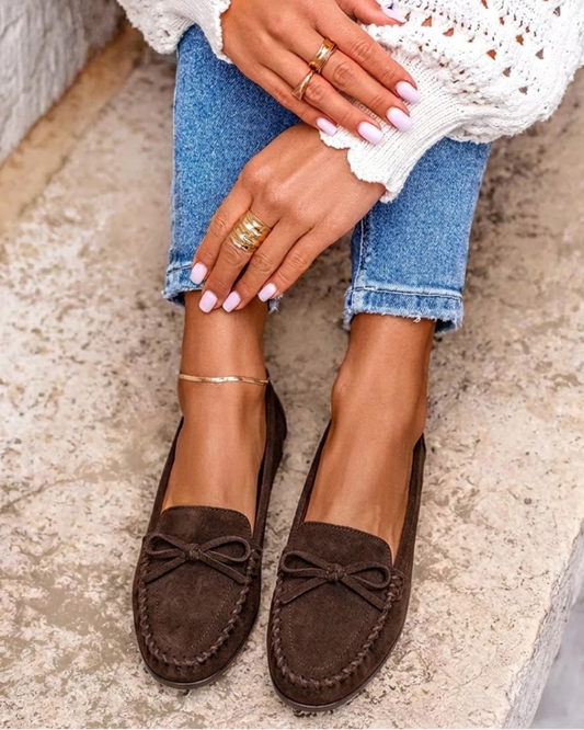 Damesloafers met Strik en Stevige Zool Lizzy
