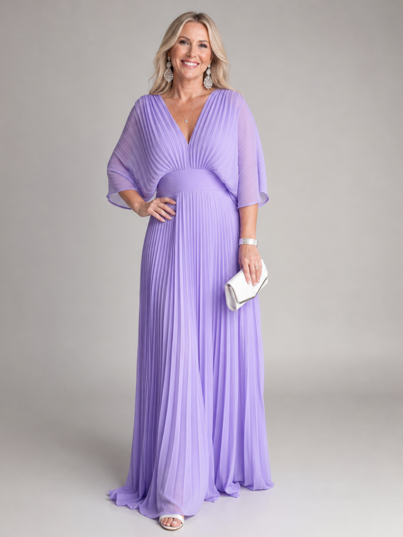 Dames Maxi Jurk met V-hals