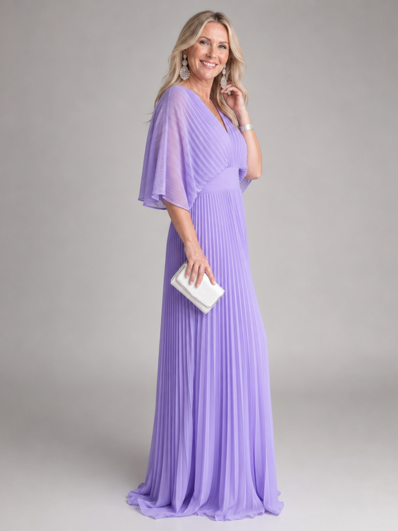 Dames Maxi Jurk met V-hals