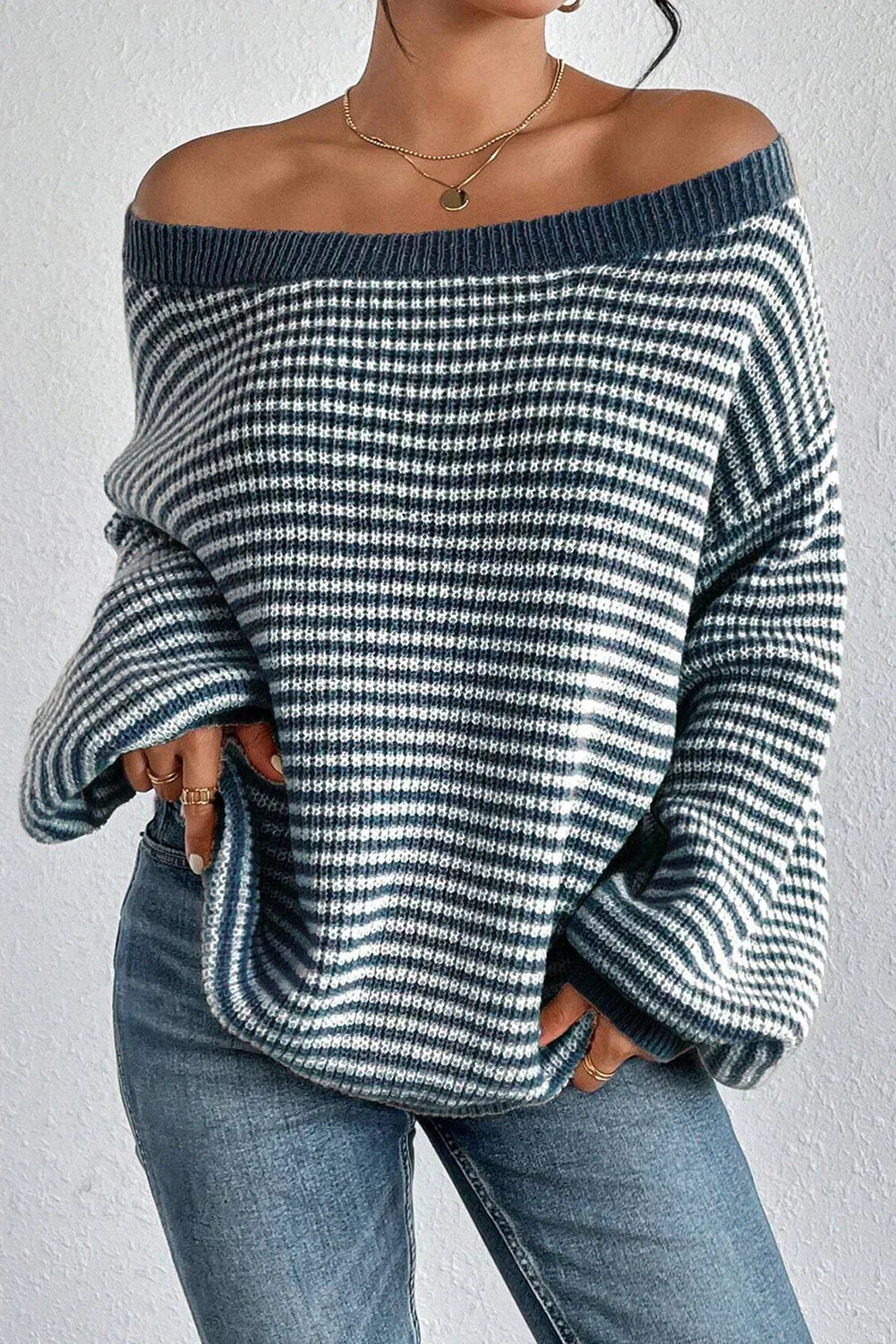 Damestrui Gebreid met Off-Shoulder Halslijn Lizzy