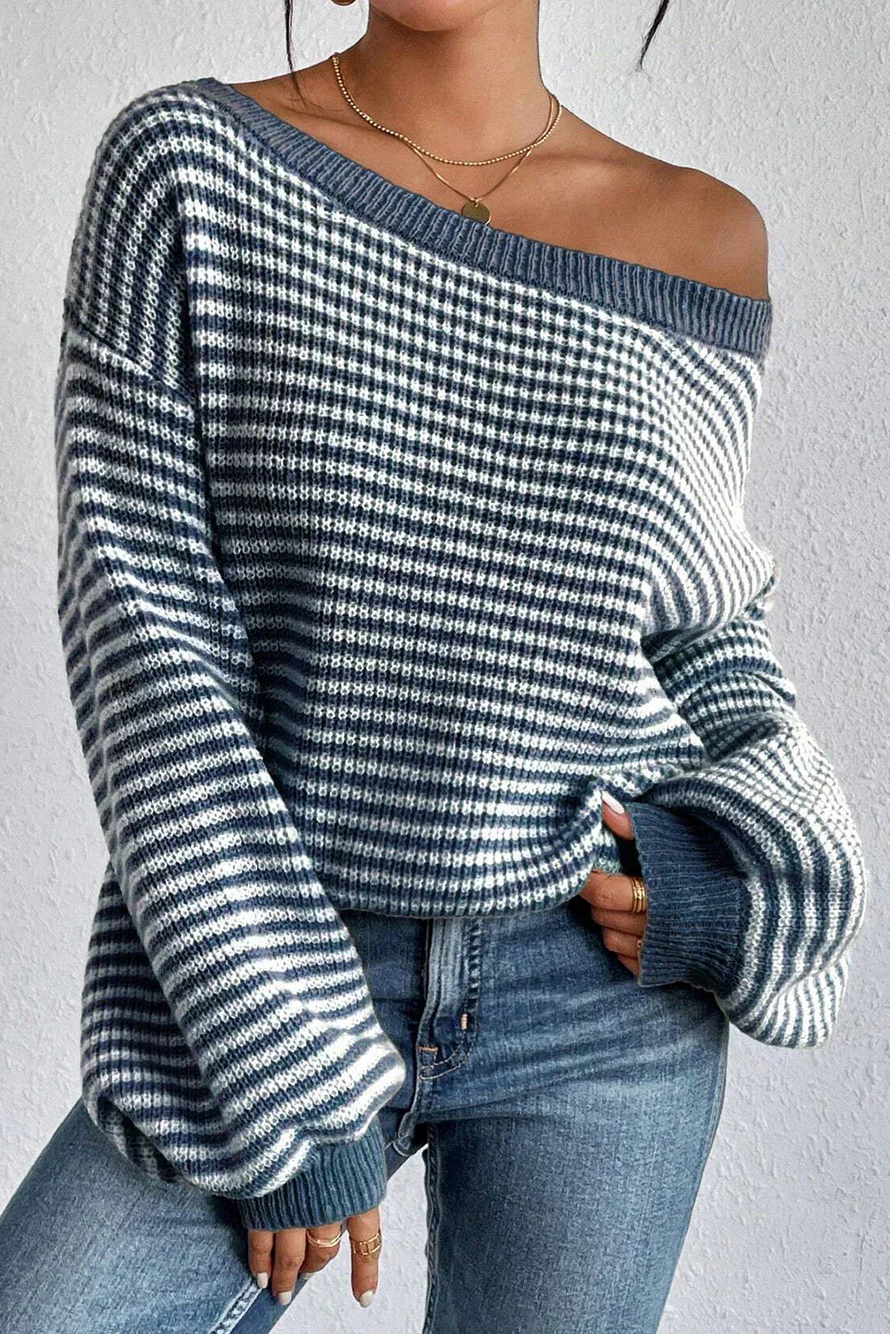 Damestrui Gebreid met Off-Shoulder Halslijn Lizzy