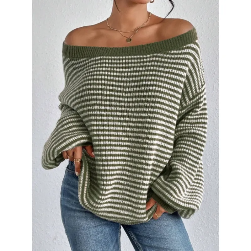 Damestrui Gebreid met Off-Shoulder Halslijn Lizzy