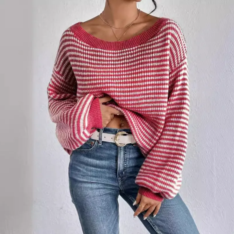Damestrui Gebreid met Off-Shoulder Halslijn Lizzy