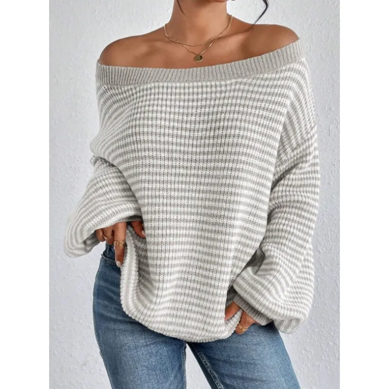 Damestrui Gebreid met Off-Shoulder Halslijn Lizzy