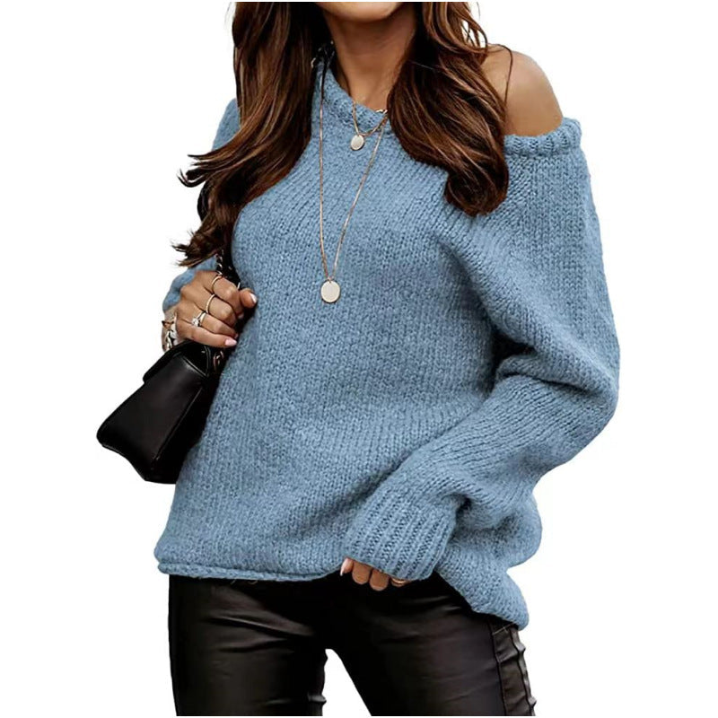 Damestrui Gebreid met Off-shoulder en Casual Pasvorm Lizzy