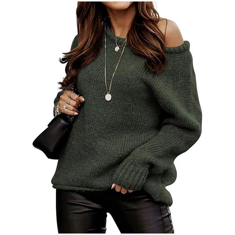 Damestrui Gebreid met Off-shoulder en Casual Pasvorm Lizzy