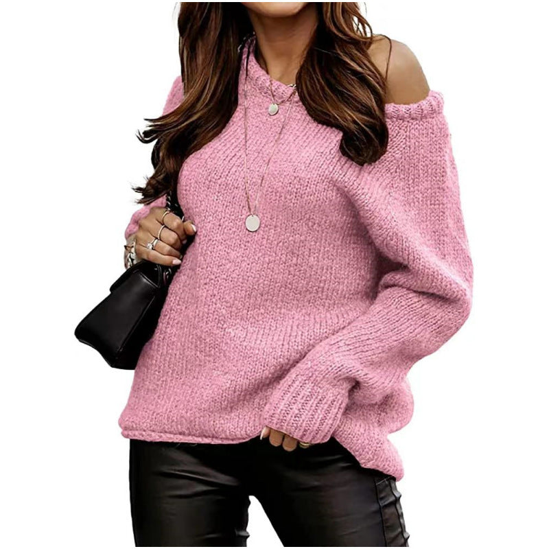 Damestrui Gebreid met Off-shoulder en Casual Pasvorm Lizzy