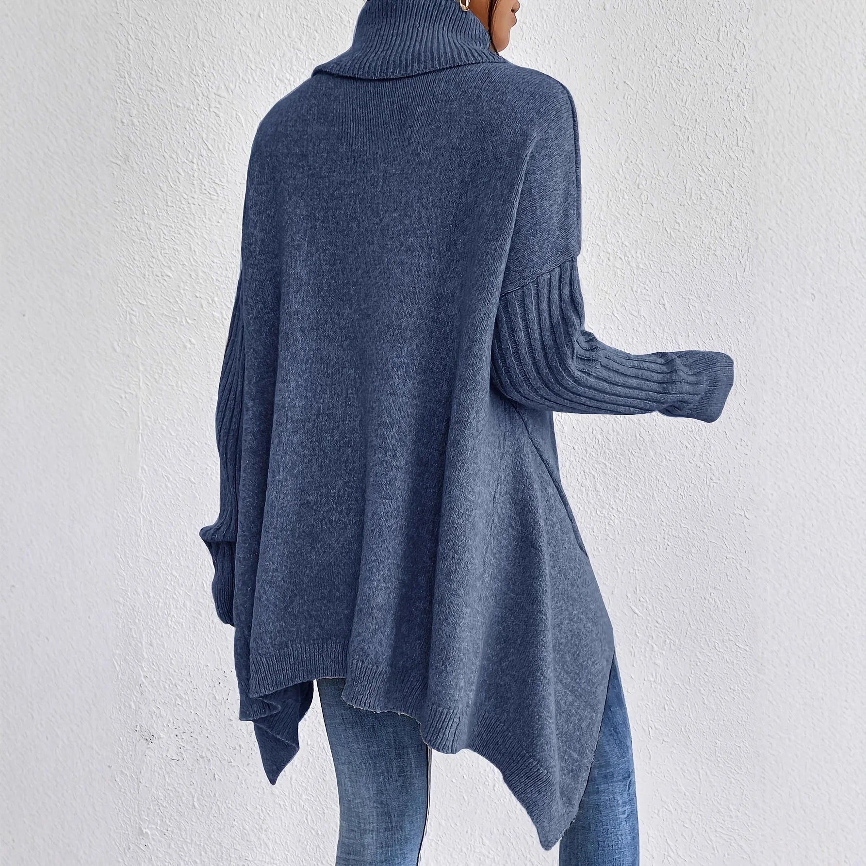 Damestrui Oversized met Asymmetrische Zoom en Zijsplitten Lizzy