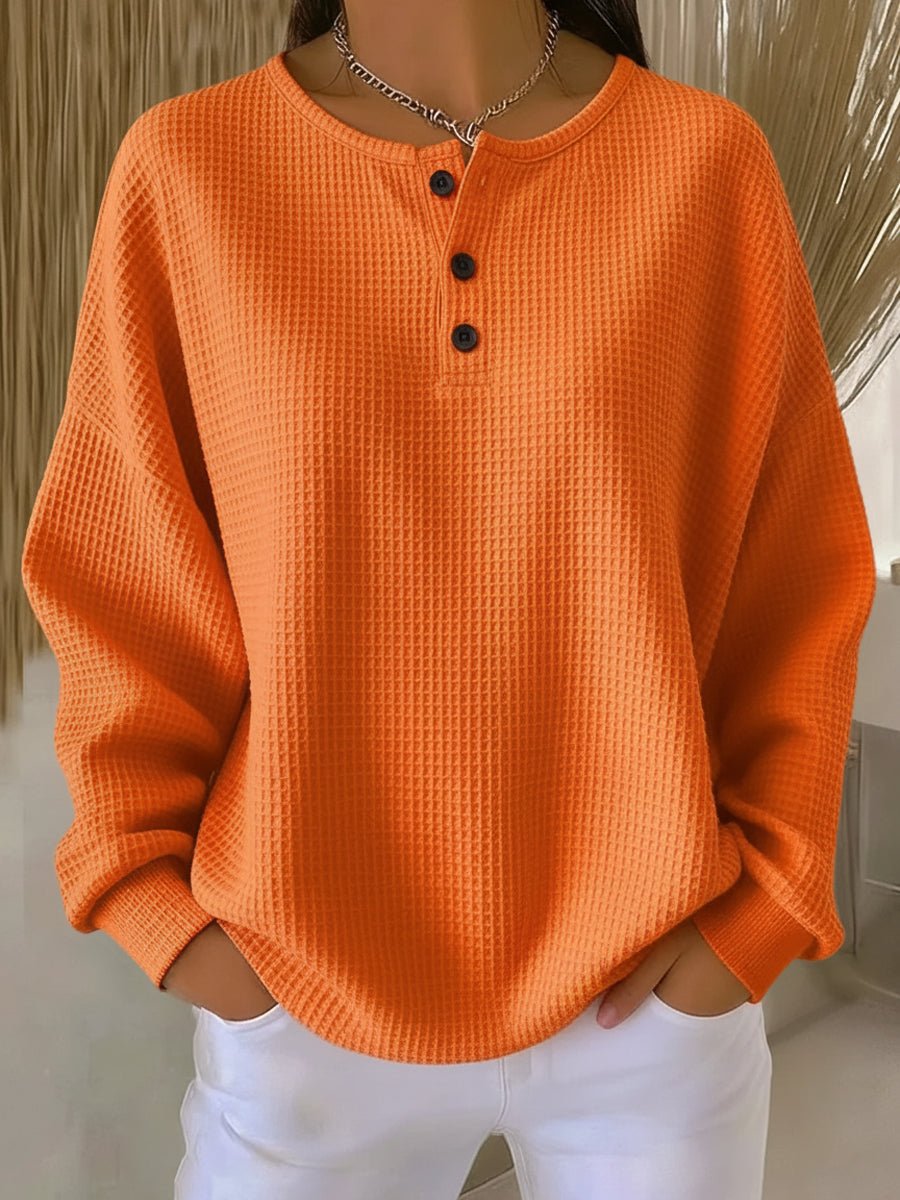 Dames Oversized Trui met Ronde Hals