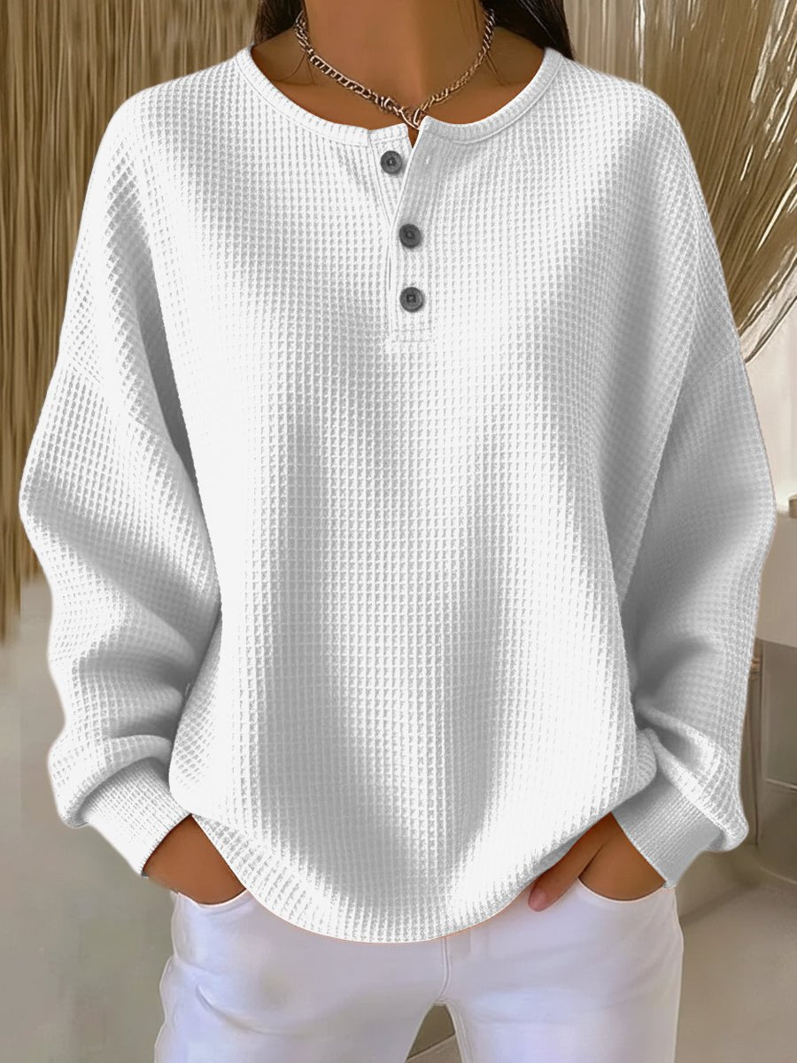 Dames Oversized Trui met Ronde Hals
