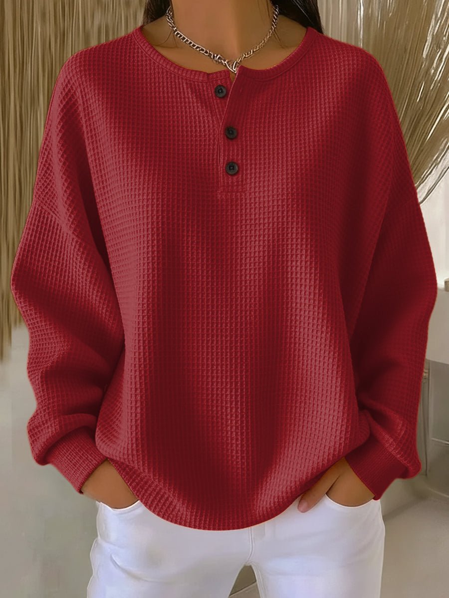 Dames Oversized Trui met Ronde Hals