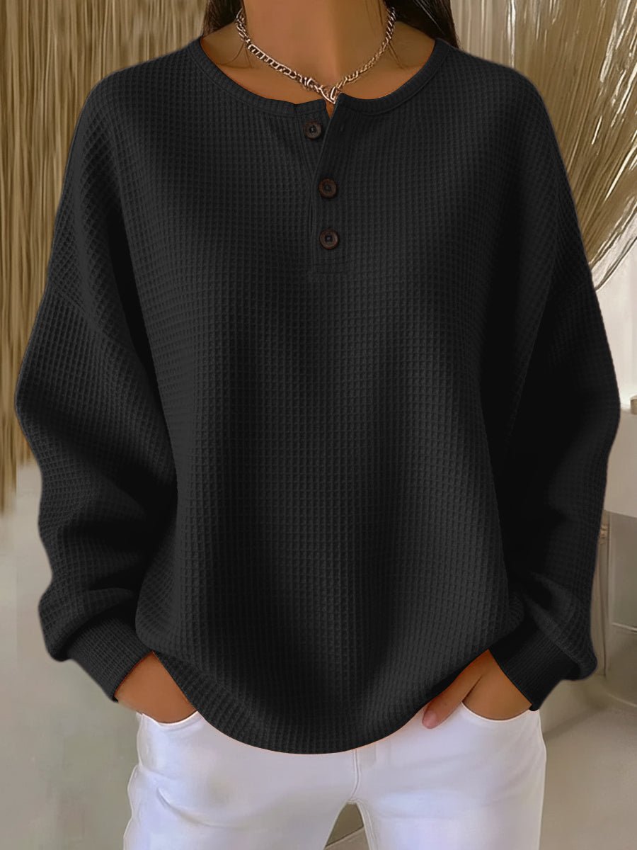 Dames Oversized Trui met Ronde Hals