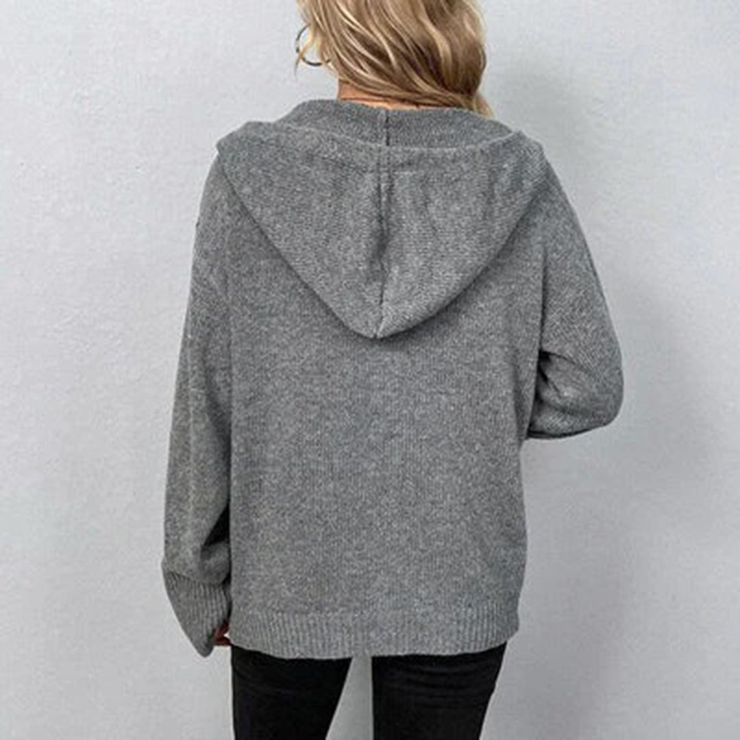 Dames Lang Vest met Capuchon