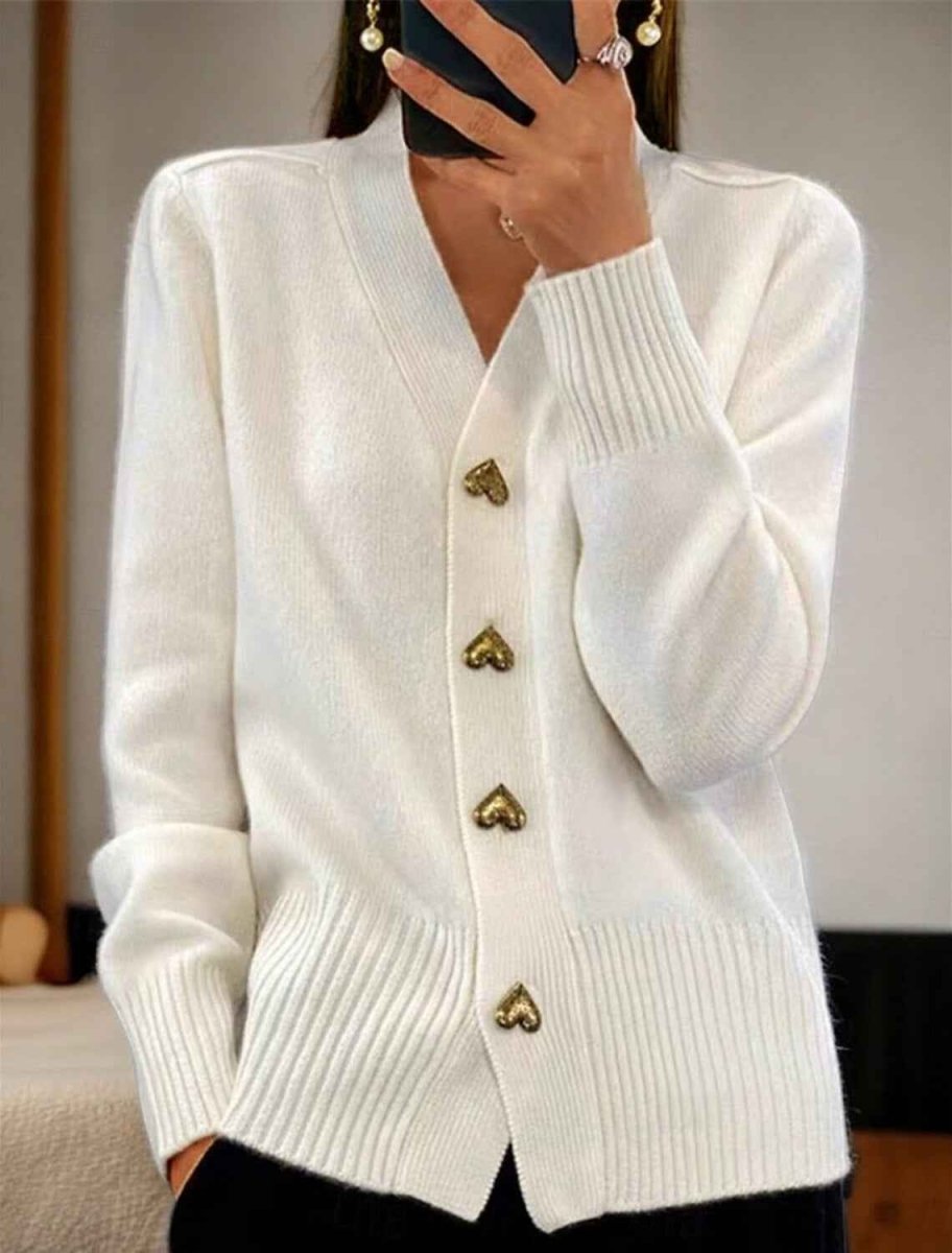 Dames Kort Vest met Gouden Knopen