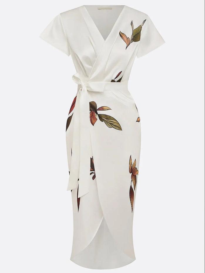 Dameswikkeljurk met Bloemenprint en Flatterend Silhouet Lizzy