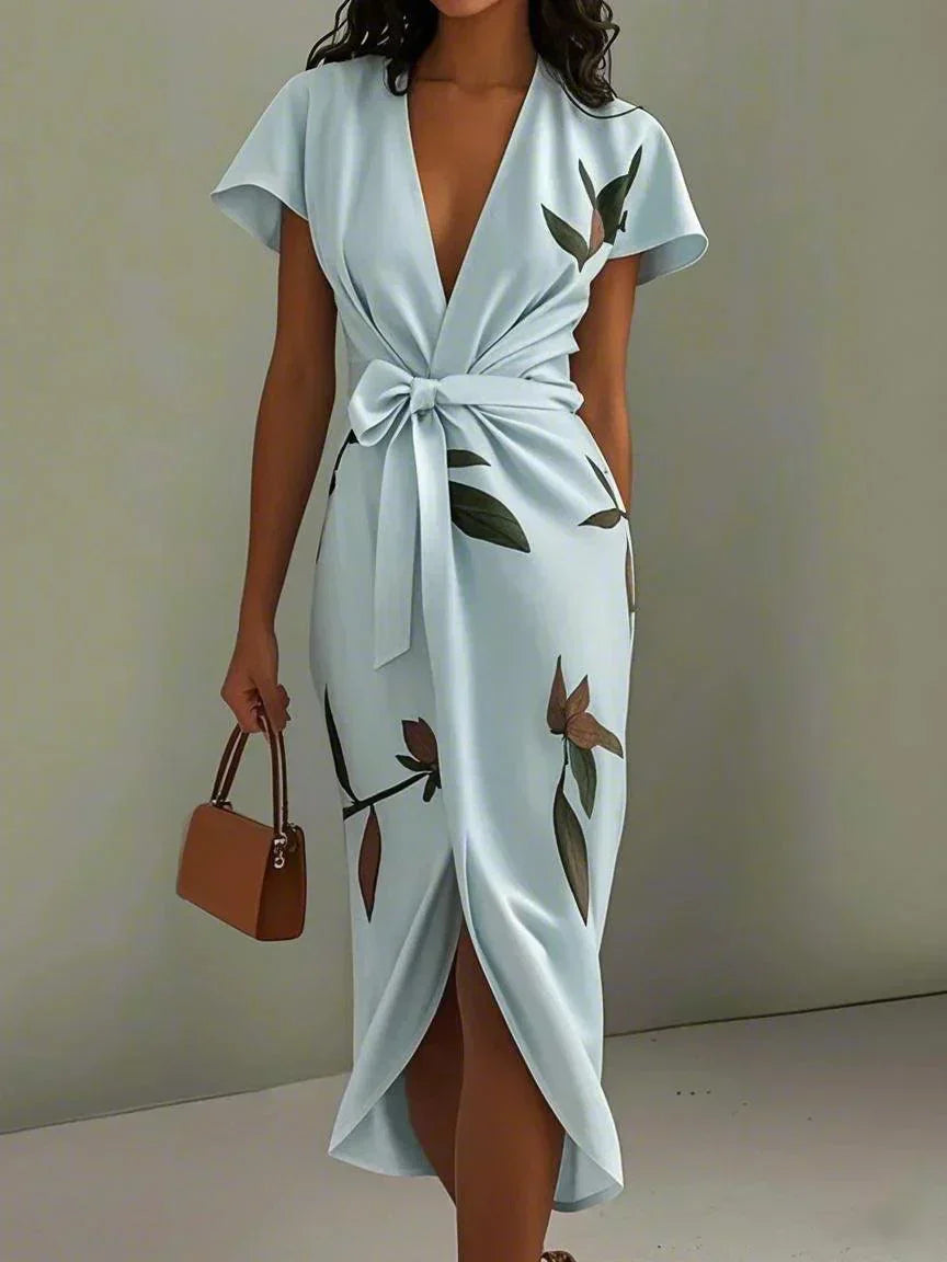 Dameswikkeljurk met Bloemenprint en Flatterend Silhouet Lizzy