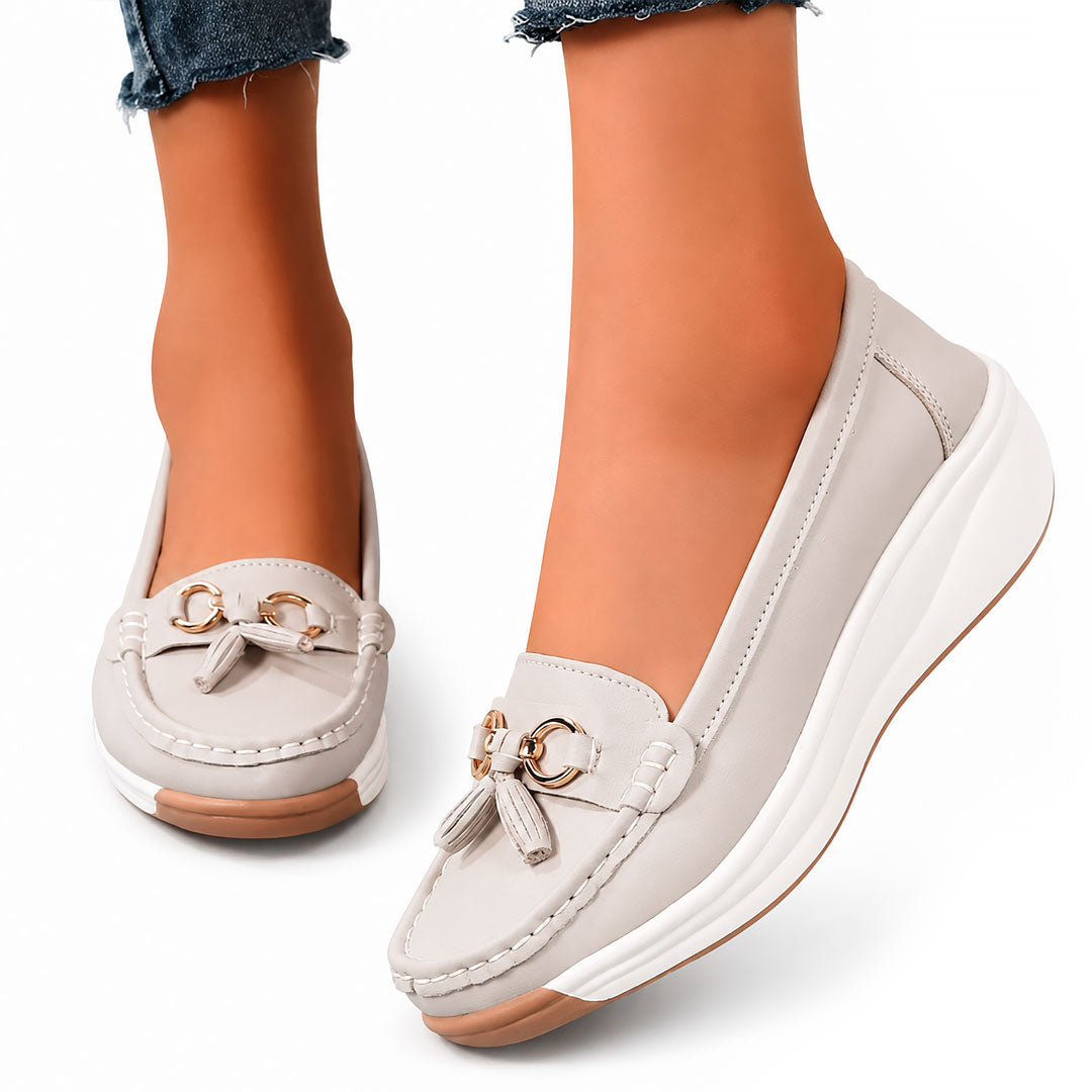 Loafers Dames met Gouden Hardware en Kwastje Lizzy