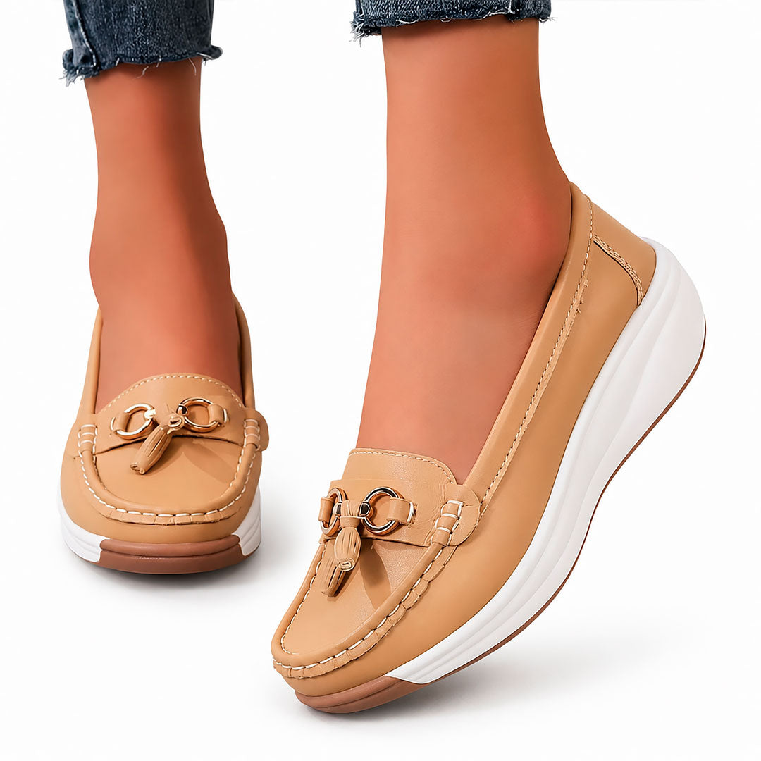 Loafers Dames met Gouden Hardware en Kwastje Lizzy