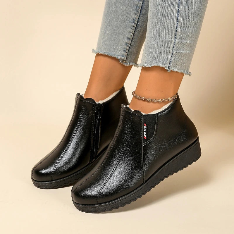Dames Gevoerde Comfortschoenen met Zachte Zool