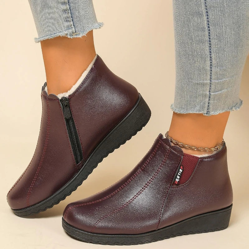 Dames Gevoerde Comfortschoenen met Zachte Zool