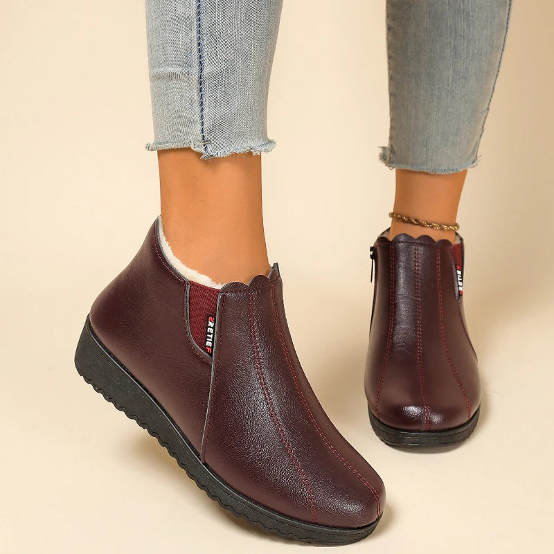 Dames Gevoerde Comfortschoenen met Zachte Zool