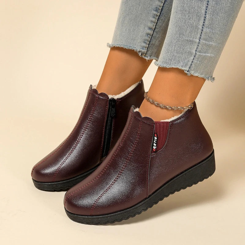 Dames Gevoerde Comfortschoenen met Zachte Zool