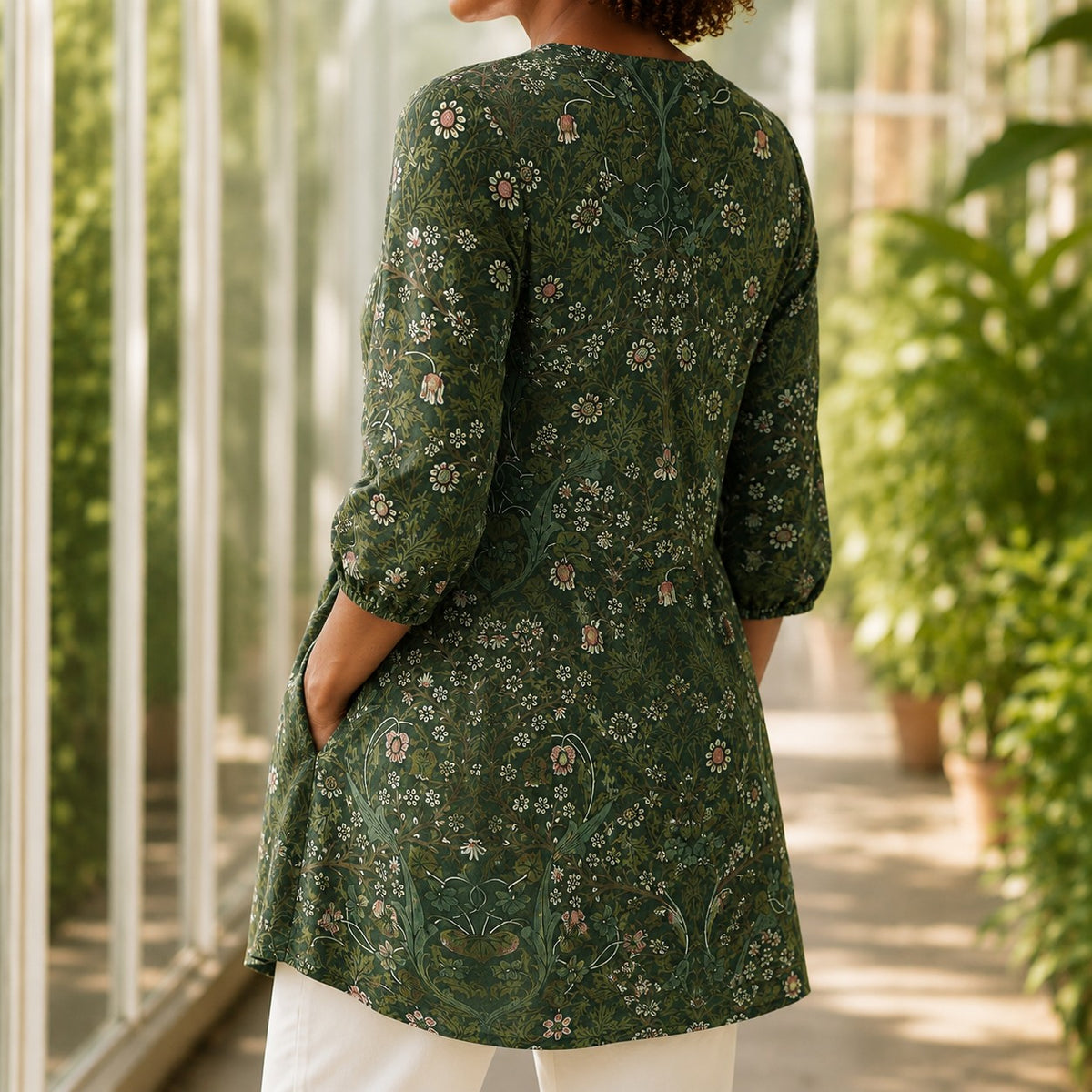 Dames Tuniek met V-Hals en Zakken