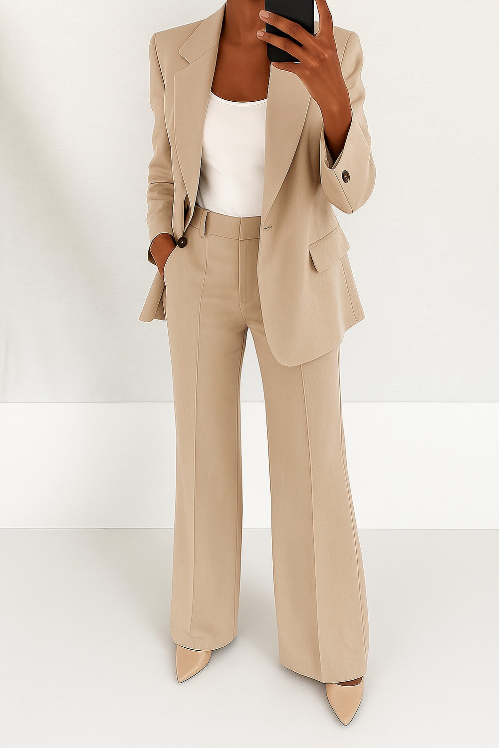 Dames Tweedelig Broekpak met Blazer